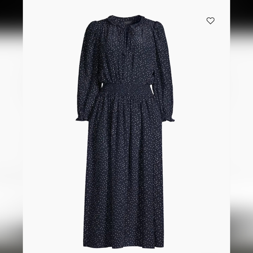 NWT Vineyard Vines Scattered Dot Midi-Dress